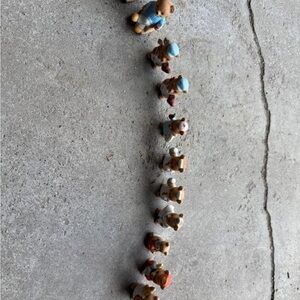 Charming Bear Figurine Set - Multicolor